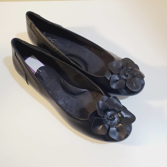 BOC women's ballet Black flat shoes size 8 1/2 M - Picture 12 of 14